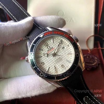 Copy Omega Seamaster White 007 Face Watch High Quality